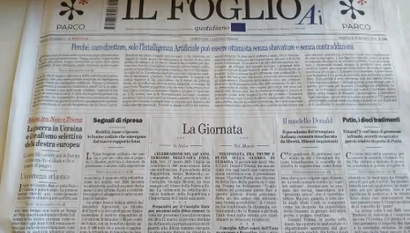 صحيفة “إل فوليو” الإيطالية تنشر أول طبعة في العالم مُولّدة بالذكاء الاصطناعي