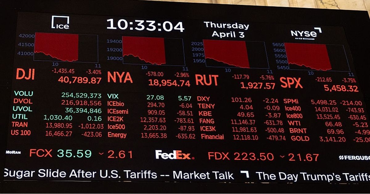 تراجع في الأسواق العالمية على إثر رسوم ترامب الجمركية
