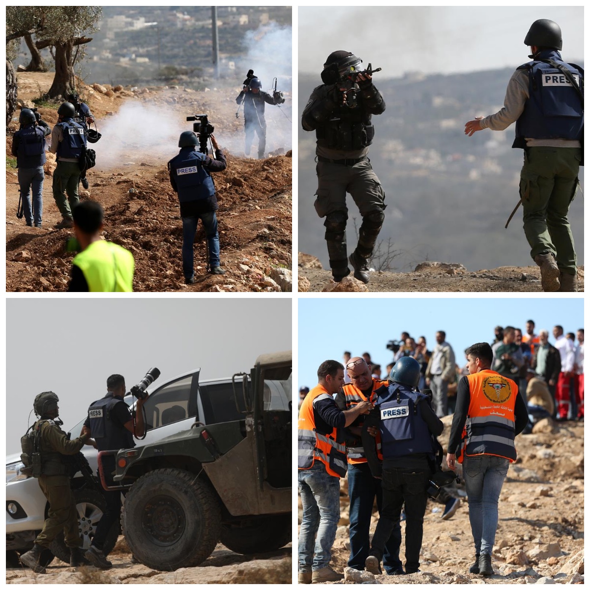     – 343 جريمة وانتهاكا اسرائيليا  –   15 شهيدا صحفيا و15 صحفيا معتقلا…