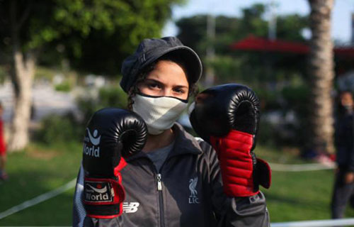 استشهاد الملاكمة الفلسطينية ملك مصلح