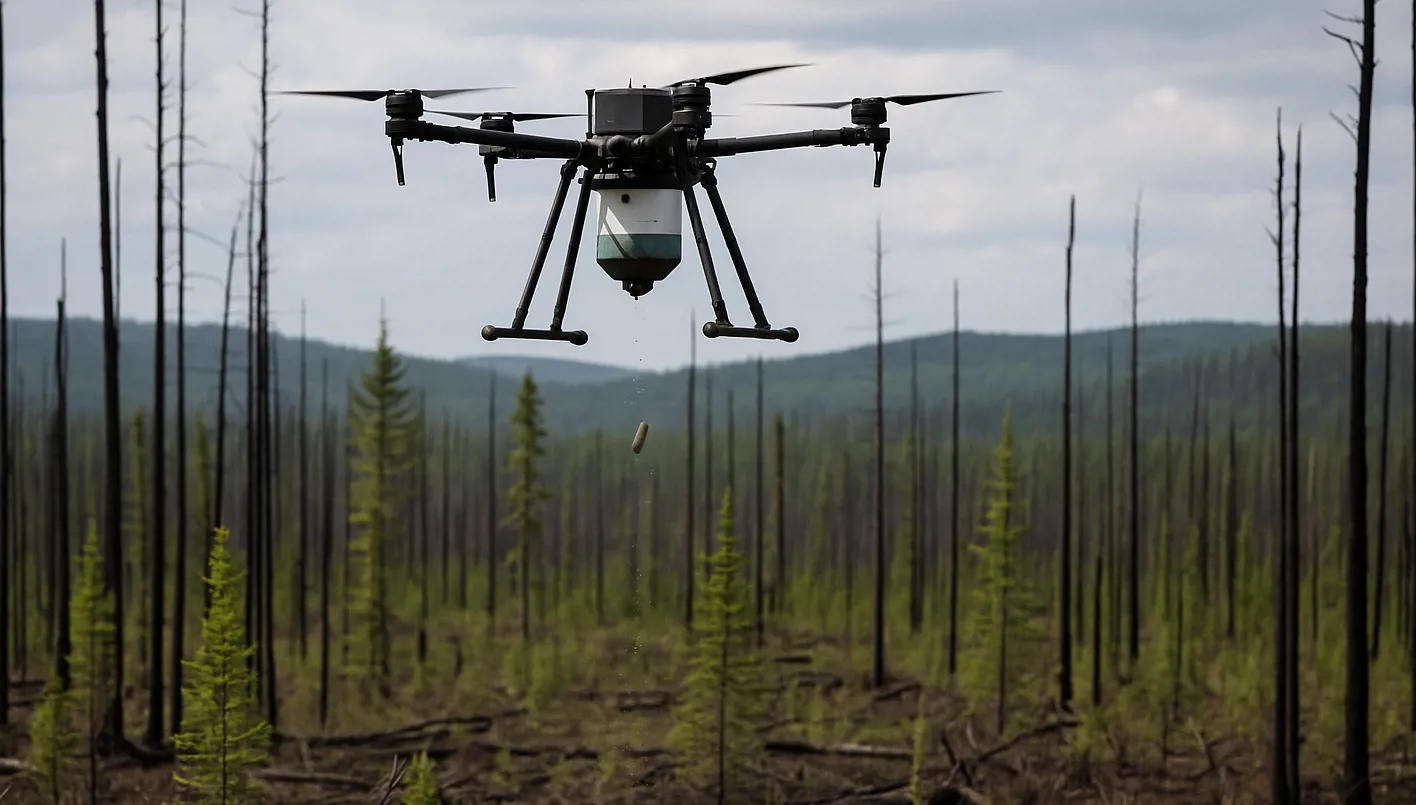 بعد خسائر فادحة بالغابات… كندا تلجأ للمسيّرات في إعادة التّشجير