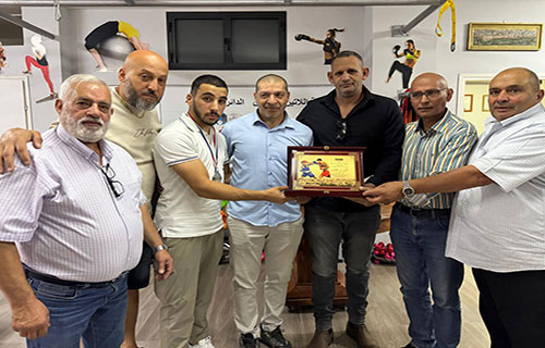 القدس تحتفي بالملاكم تامر ترجمان