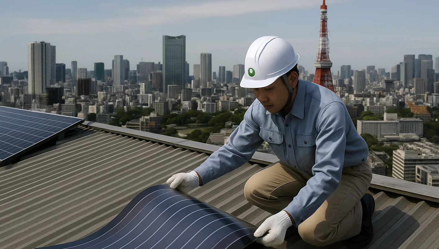 اليابان تعوّل على تكنولوجيا الألواح الفائقة الرقة لتسريع التحوّل الأخضر