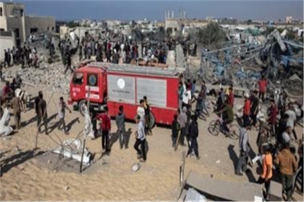 6 شهداء في قصف الاحتلال خيمة نازحين بمواصي خان يونس