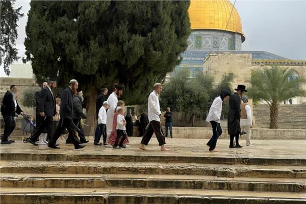 1251 مستوطنا يقتحمون باحات المسجد الأقصي بقيادة وزير الأمن القومي الإسرائيلي