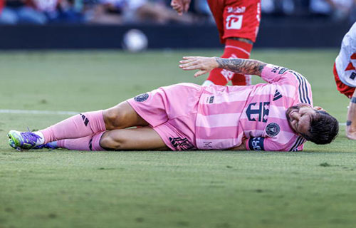 الإصابة تلحق بميسي في لقاء إنتر ميامي أمام
نيكاكسا المكسيكي في كأس الدوريات