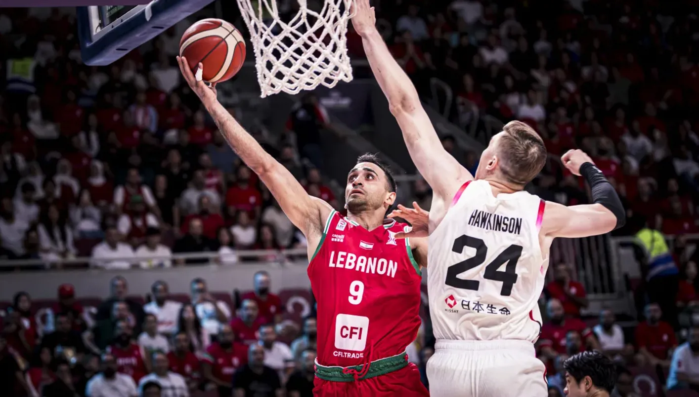 عرض قتالي يضع لبنان في ربع نهائي كأس آسيا لكرة السلة (صور)