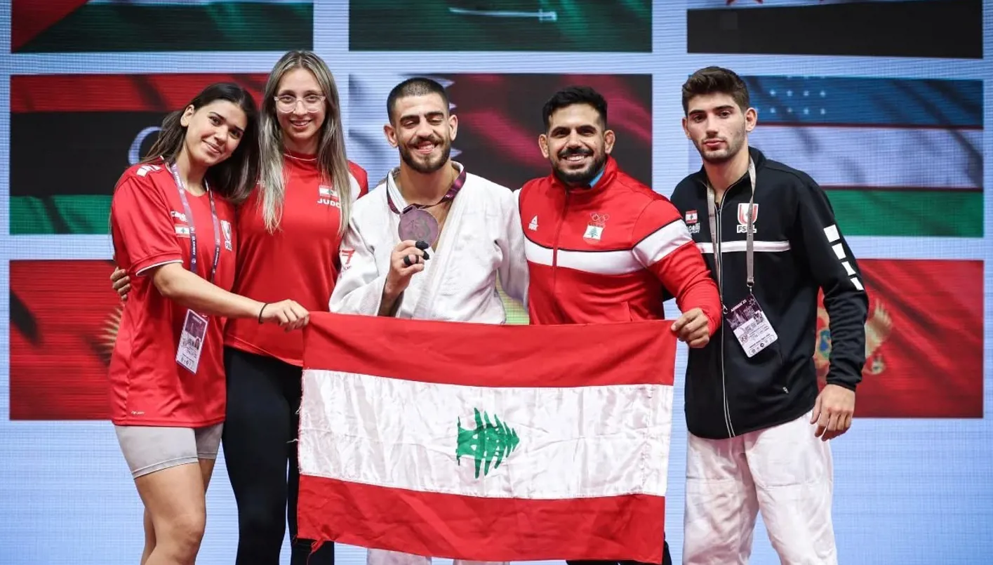 لبنان يعتلي منصات التتويج في البطولة الآسيوية للجودو