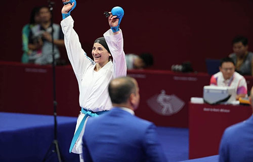 حلا القاضي تُهدي فلسطين “ذهبية” بطولة غرب آسيا للكاراتيه