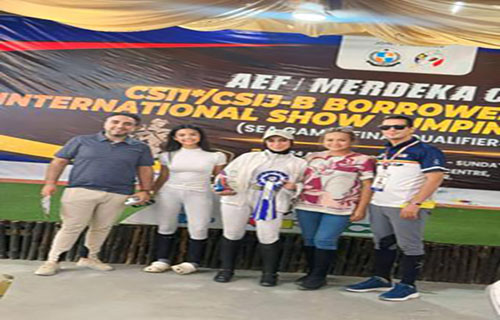 الفارسة إلهام ظاهر تحلّ ثالثة في بطولة آسيا للشباب بقفز الحواجز