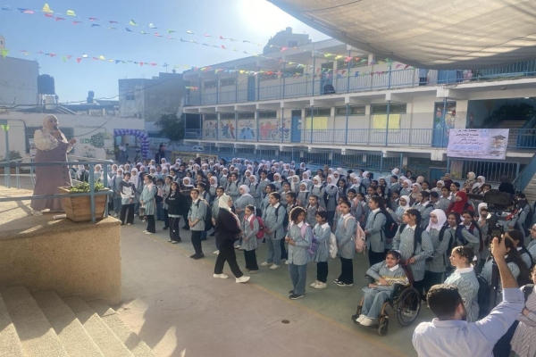 46 ألف طفل من لاجئي فلسطين يلتحقون بمدارس الأونروا في الضفة الغربية رغم إغلاقات الاحتلال-الحياة الجديدة