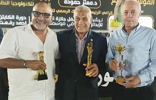 تكريم الزميل إياد الريس في حفل جائزة الإسكندرية للإبداع الرياضي