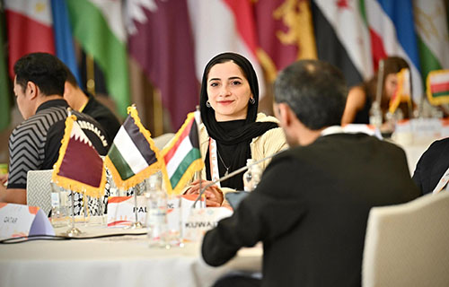 بطلة الكاراتيه حلا القاضي تشارك في المؤتمر الآسيوي السادس للرياضيين