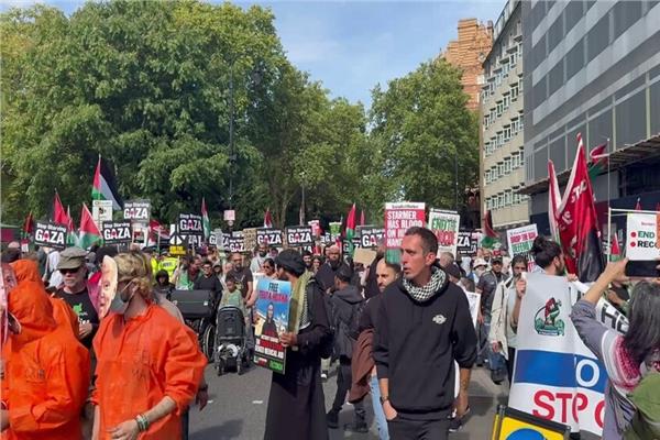 نصرة لأهل غزة.. انطلاق تظاهرات وسط العاصمة البريطانية