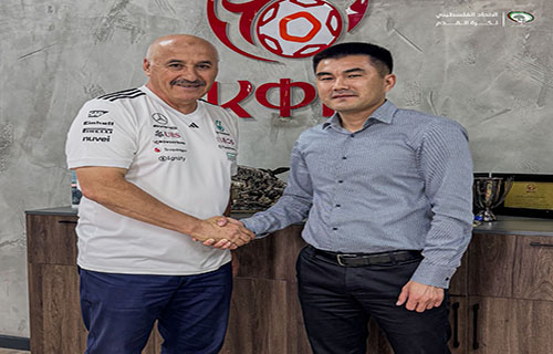 الجعبري يلتقي أمين عام اتحاد الكرة القرغيزي