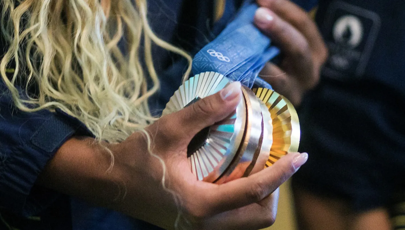 الميدالية الأولمبية الذهبية ليست ذهبية