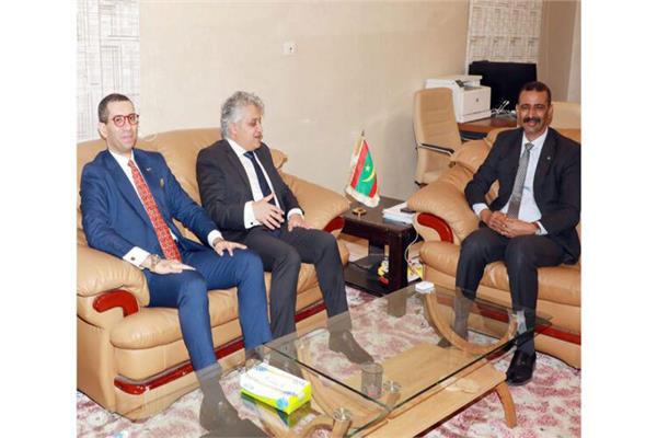 سفير مصر في نواكشوط يبحث مع وزير الثقافة الموريتاني تفعيل المركز الثقافي المصري