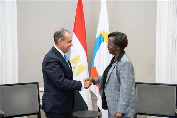 وزير الخارجية يلتقي مع السكرتيرة العامة للمنظمة الدولية للفرانكفونية