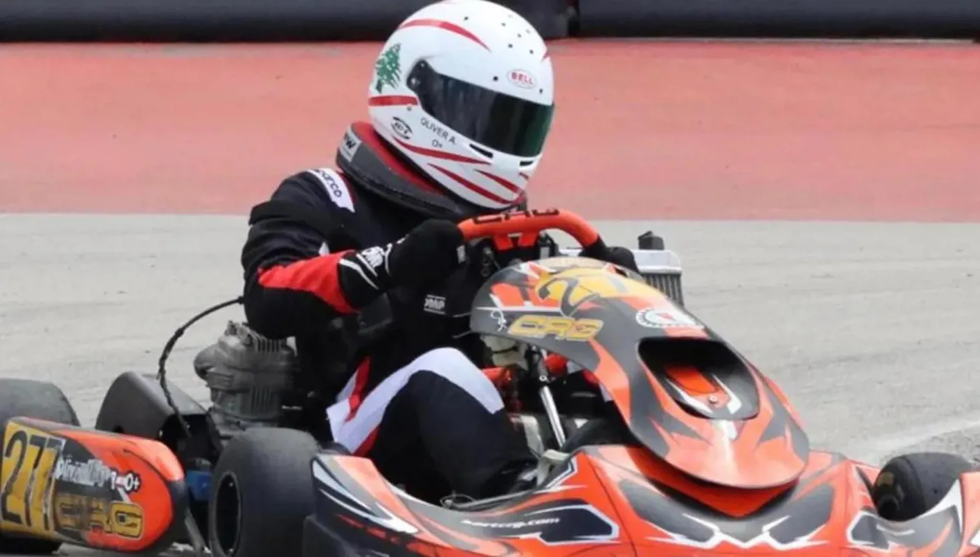 أوليفر علّام موهبة في الكارتينغ تحلم برفع علم لبنان عالمياً