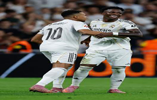 بطولة إسبانيا: فينيسيوس يقود ريال مدريد إلى الصدارة مؤقتا