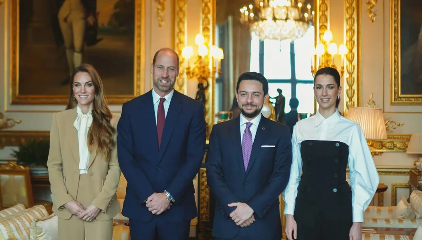 كيت ميدلتون والأميرة رجوة الحسين تخطفان الأضواء في لقاء ملكي استثنائي في وندسور (فيديو)