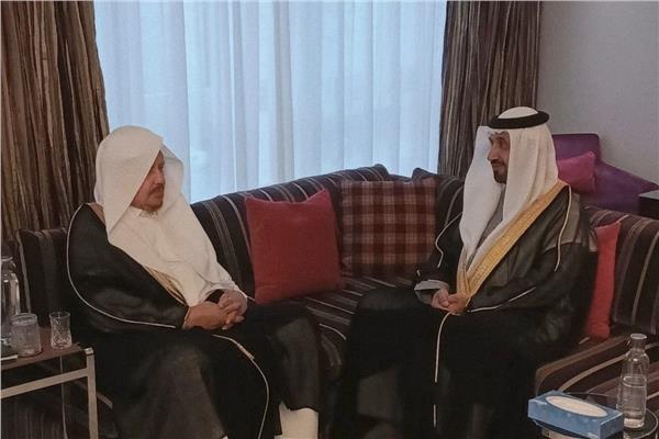 رئيس البرلمان العربي يلتقي رئيس مجلس الشورى السعودي في جنيف