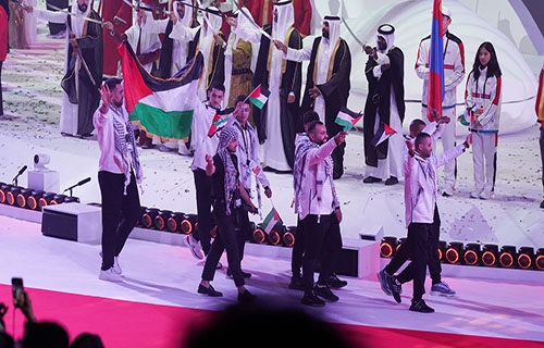 فلسطين تشارك في حفل افتتاح دورة الألعاب الآسيوية للشباب بالبحرين