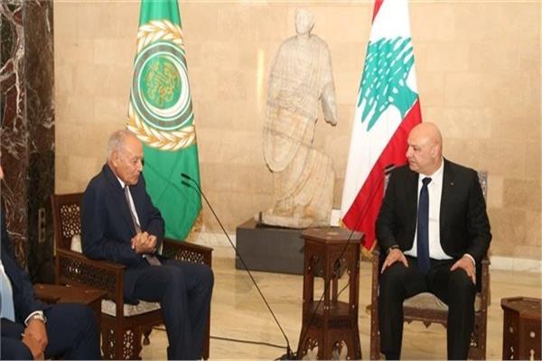 أبو الغيط يلتقى جوزاف عون لبحث تطورات الوضع في لبنان والمنطقة