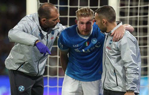 دي بروين يخضع لعملية جراحية في الفخذ