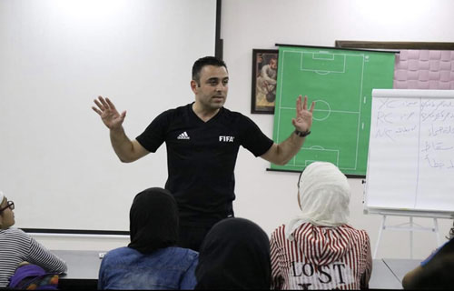 حسام الحسين يُشارك في اجتماع غرب آسيا لـ “الميني فوتبول” في لبنان