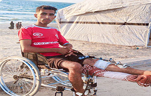 إبراهيم العرجا.. نجم فلسطيني أطفأت الحرب قدميه وأشعلت وجعه