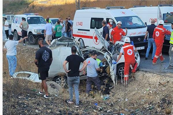 الصحة اللبنانية: سبعة جرحى في الغارة الإسرائيلية على سيارة في بنت جبيل جنوبي لبنان
