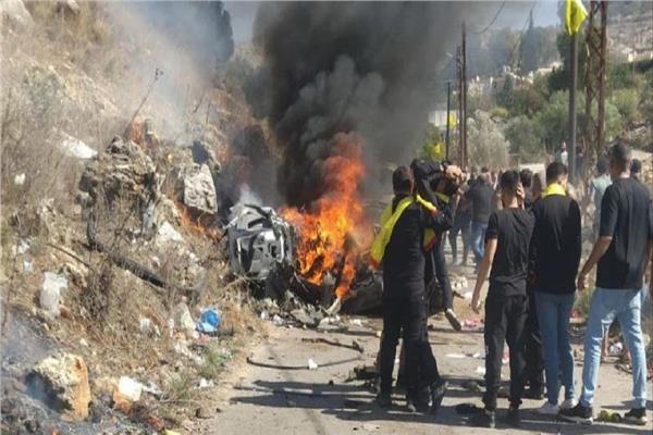 استشهاد شخصين بهجوم مسيّرة إسرائيلية على سيارة في جنوب لبنان