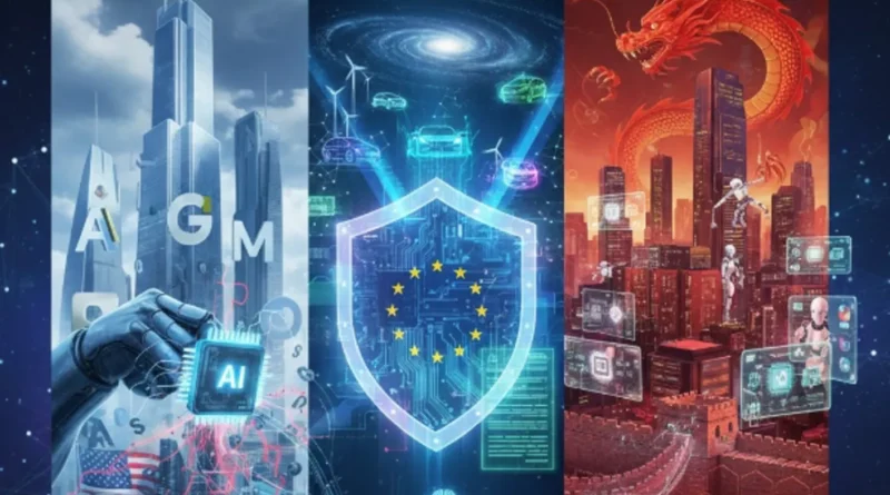 عام 2025 جيوسياسة التقنية… بين طموح الصين وتنظيم أوروبا وجرأة أميركا