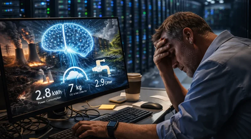 التكلفة البيئية للأوامر التوليدية: ماذا يستهلك الذكاء الاصطناعي من كوكبنا؟