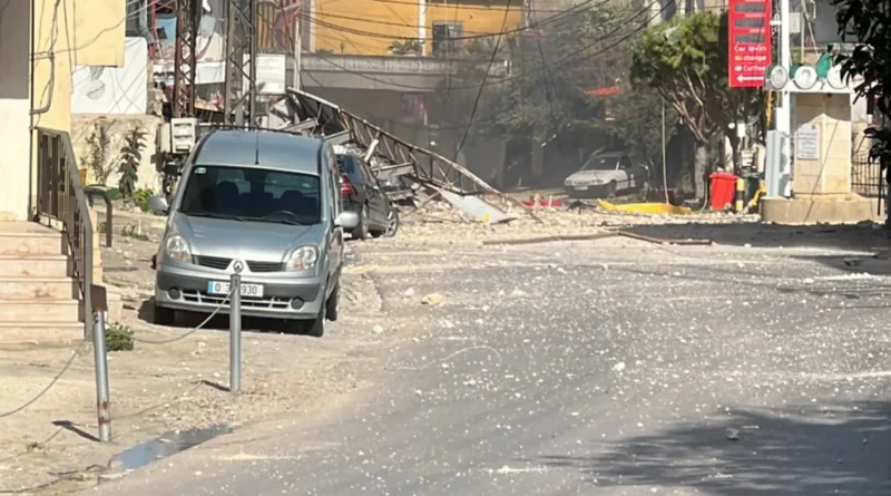 بالفيديو – غارات إسرائيلية على محطات “الأمانة” في جنوب لبنان