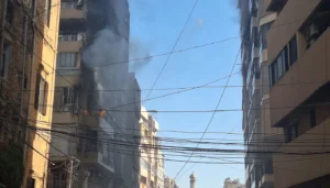 بالفيديو- تصعيد إسرائيلي خطر بالعاصمة بيروت… استهداف شقة سكنية جديدة في منطقة زقاق البلاط