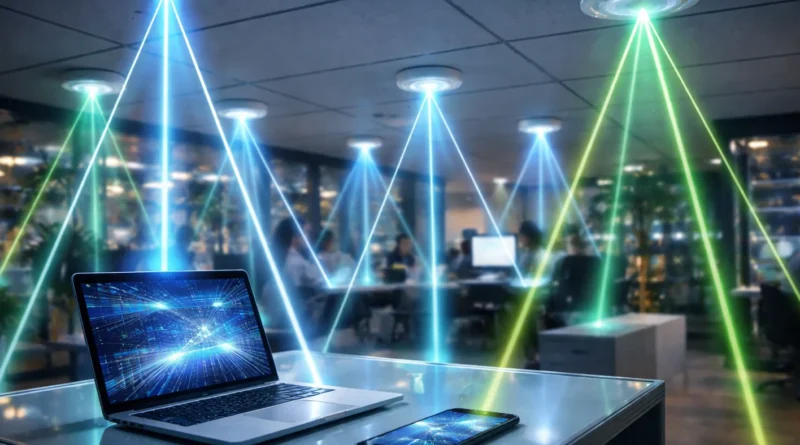 تقنية مبتكرة تنقل الإنترنت عبر الضوء بسرعات قياسية