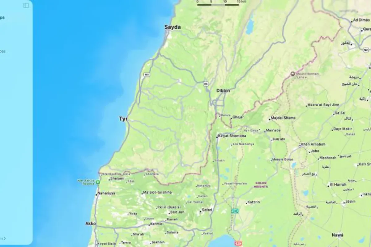 ما قصّة غياب بعض قرى الجنوب اللبناني عن خرائط “أبل”؟