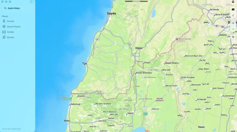 ما قصّة غياب بعض قرى الجنوب اللبناني عن خرائط “أبل”؟