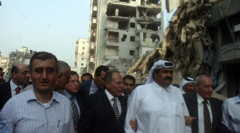أمير قطر الراحل الشيخ حمد بن خليفة ولبنان (صور)