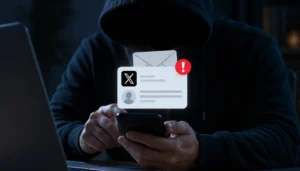 رسائل مزيفة تنتحل منصة “إكس” لسرقة الحسابات