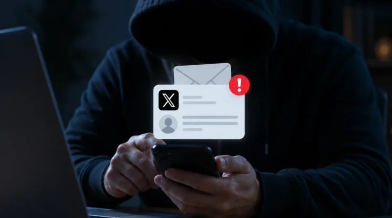 رسائل مزيفة تنتحل منصة “إكس” لسرقة الحسابات