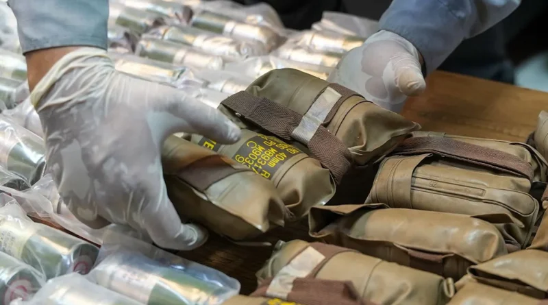 الجمارك السورية تضبط شحنة قنابل متجهة إلى لبنان (فيديو)