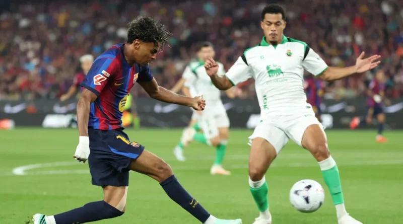 بث مباشر لمباراة برشلونة ضد راسينغ سانتاندير في الدوري الإسباني