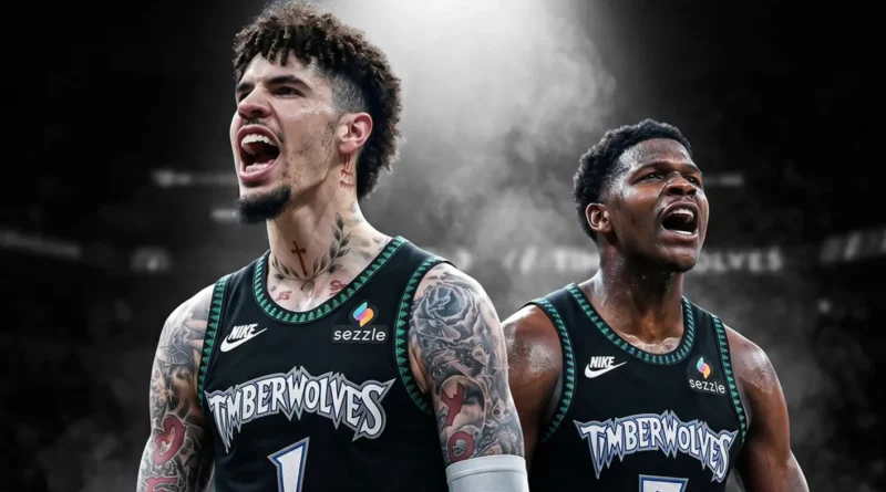 مينيسوتا تمبروولفز يراهن على ثنائية أنتوني إدواردز ولاميلو بول في NBA