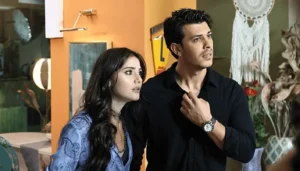 هيلين كانديمير وهاكان تشيليبي في الإعلان الترويجي لـ”فتاة محل الورود”